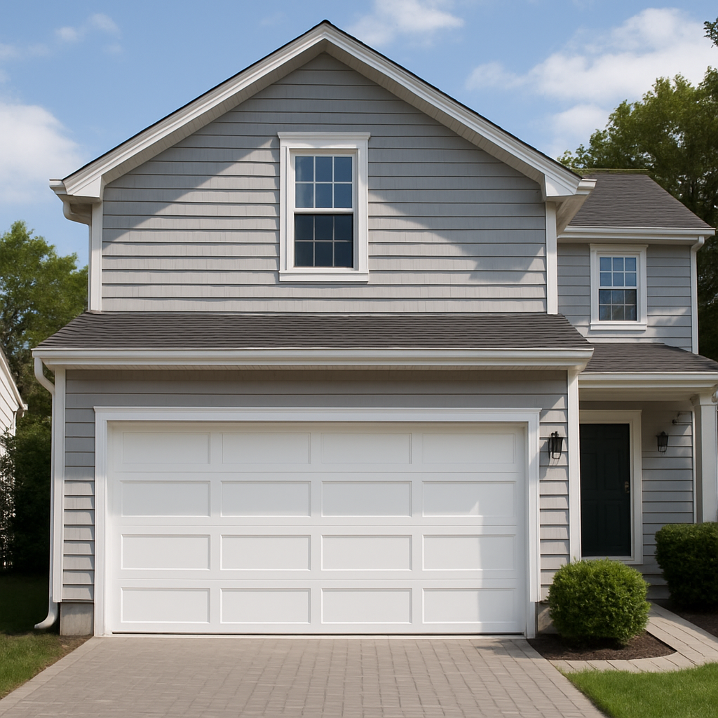 Repaired garage door after service